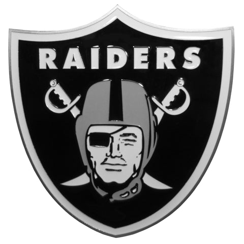 Oakland Raiders Large Hitch Cover Class II and Class III Metal Plugs