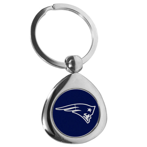 New England Patriots Round Teardrop Key Chain