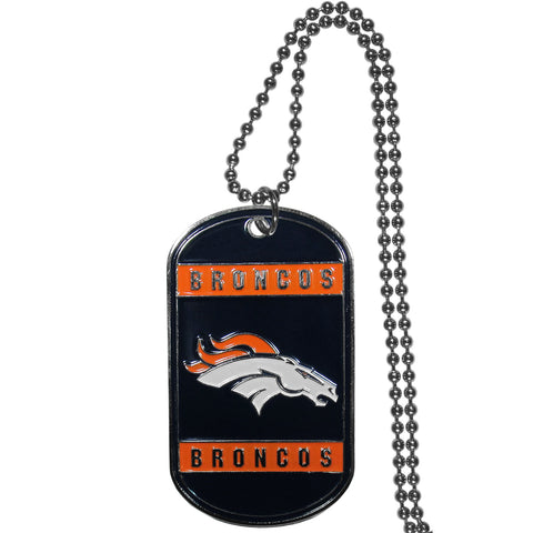 Denver Broncos Tag Necklace