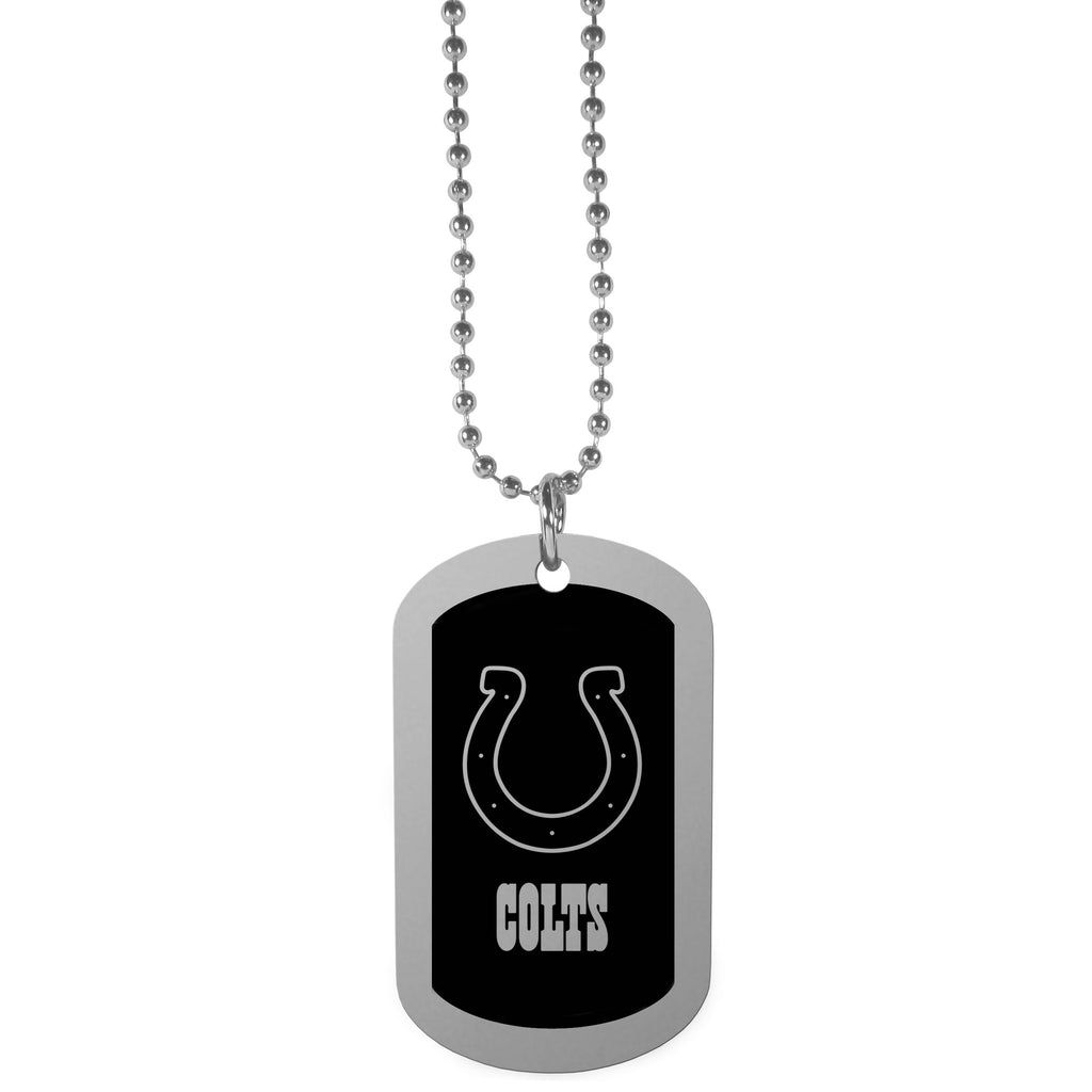 Indianapolis Colts Chrome Tag Necklace