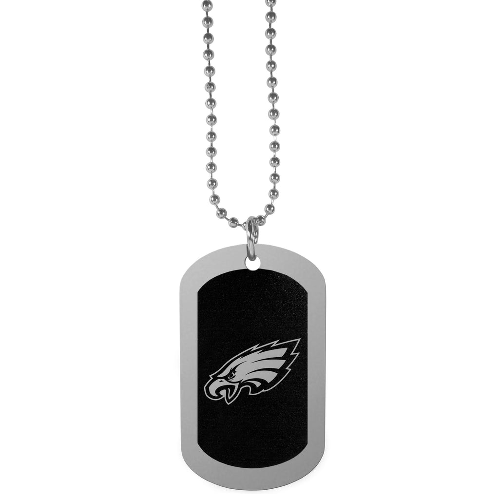 Philadelphia Eagles Chrome Tag Necklace