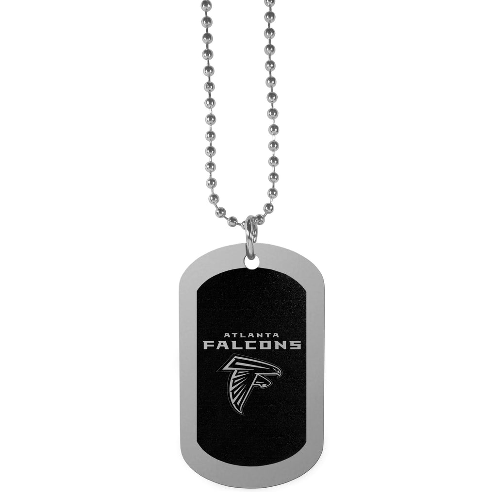 Atlanta Falcons Chrome Tag Necklace