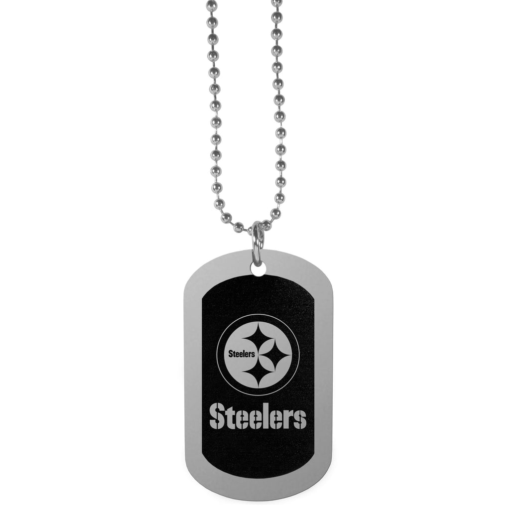 Pittsburgh Steelers Chrome Tag Necklace
