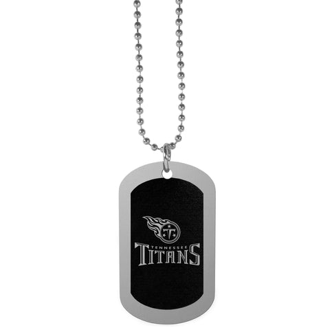 Tennessee Titans Chrome Tag Necklace