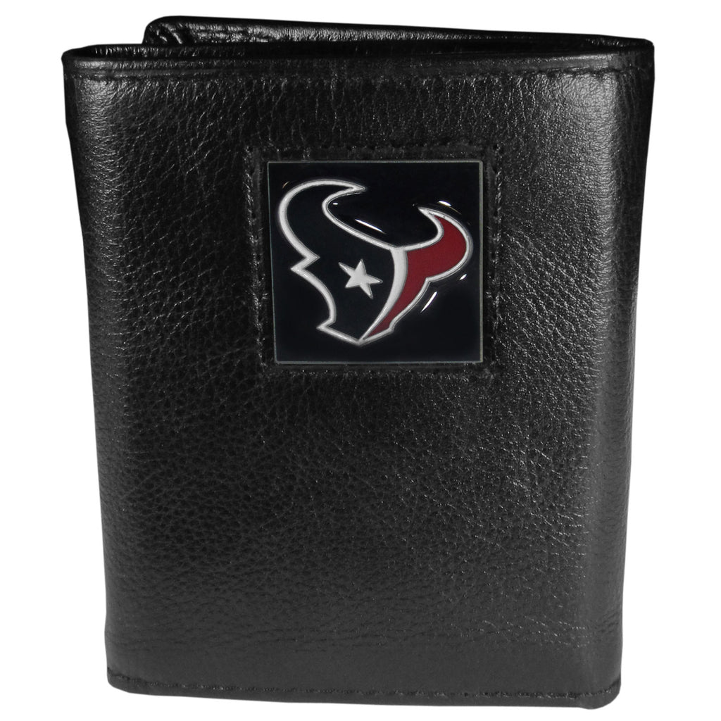 Houston Texans Leather Trifold Wallet