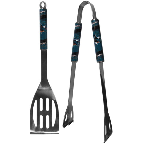 San Jose Sharks® 2 pc Steel BBQ Tool Set