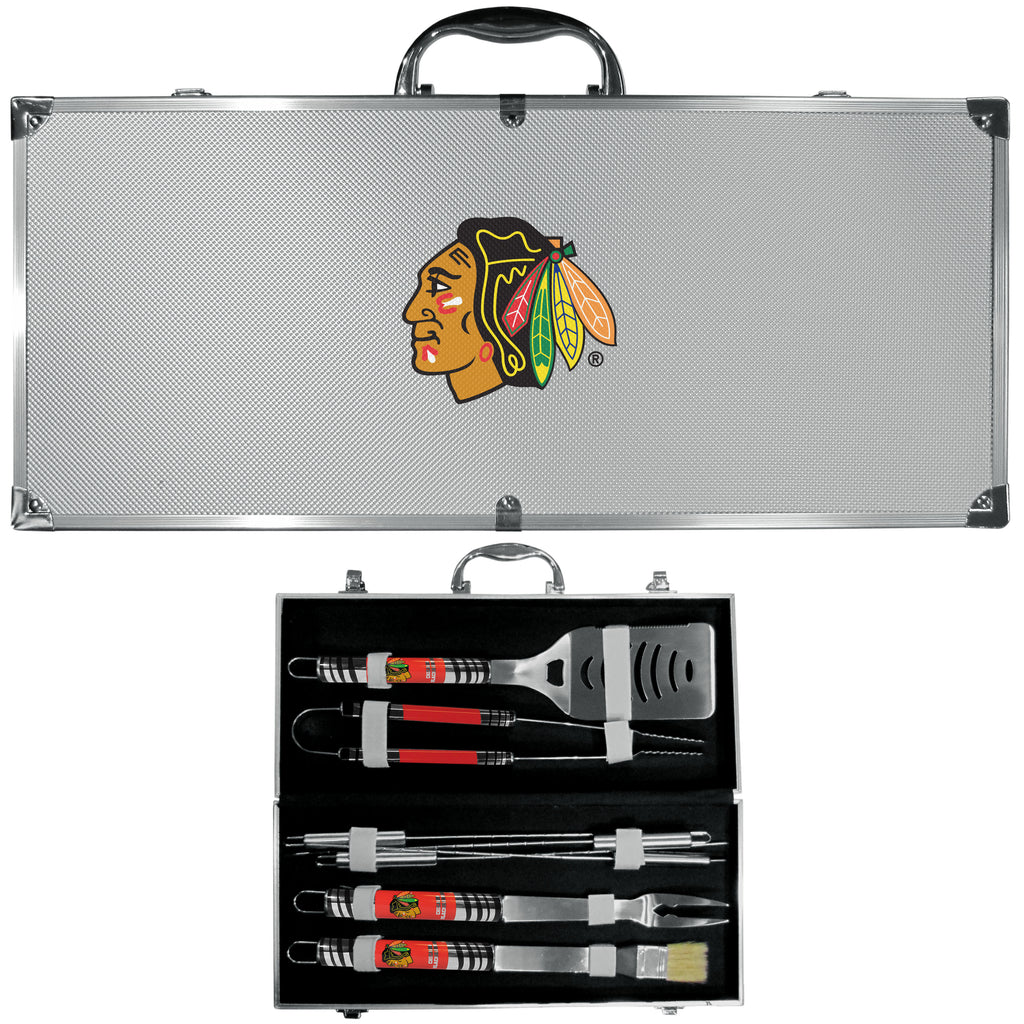 Chicago Blackhawks® 8 pc BBQ Set - Tailgater