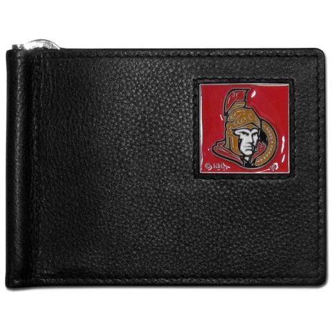 Ottawa Senators   Leather Bill Clip Wallet 