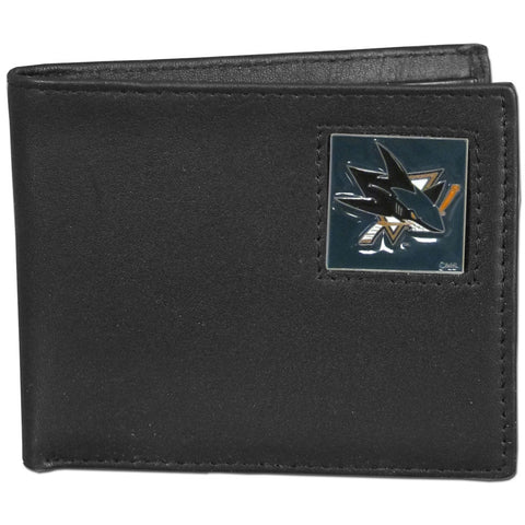 San Jose Sharks® Leather Bifold Wallet - Std - Packaged in Gift Box