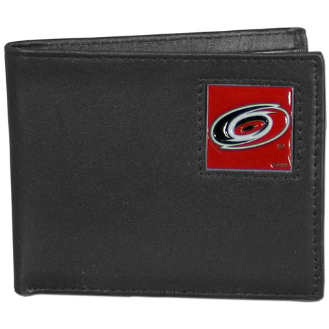 Carolina Hurricanes® Leather Bifold Wallet - Std - Packaged in Gift Box