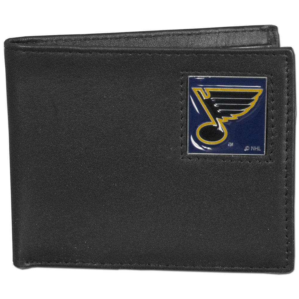 St. Louis Blues® Leather Bifold Wallet - Std - Packaged in Gift Box