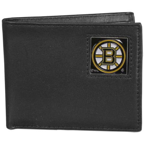 Boston Bruins® Leather Bifold Wallet - Std - Packaged in Gift Box