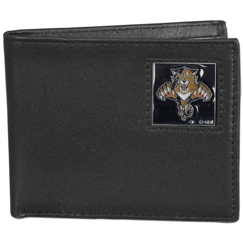 Florida Panthers® Leather Bifold Wallet - Std - Packaged in Gift Box