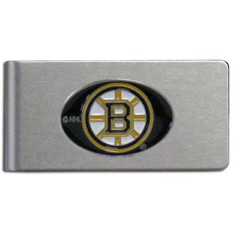 Boston Bruins   Brushed Metal Money Clip 