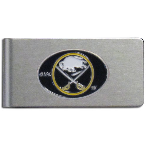 Buffalo Sabres   Brushed Metal Money Clip 