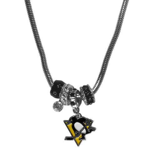 Pittsburgh Penguins® Euro Bead Necklace