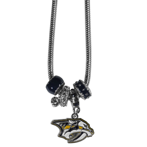 Nashville Predators® Euro Bead Necklace