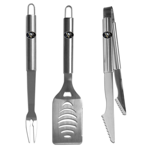 Pittsburgh Penguins   3 pc Stainless Steel BBQ Set 