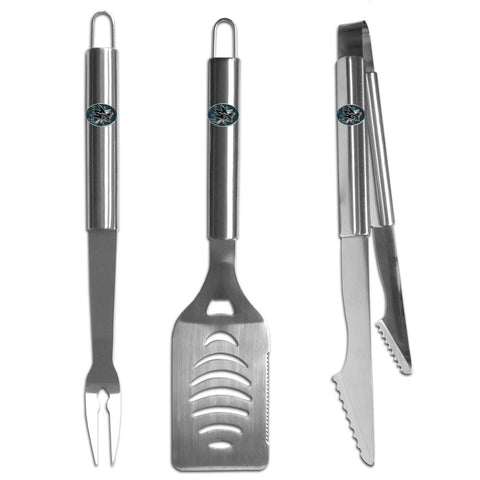 San Jose Sharks   3 pc Stainless Steel BBQ Set 