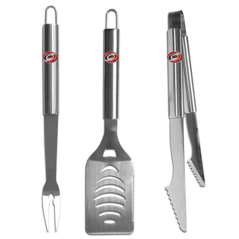 Carolina Hurricanes   3 pc Stainless Steel BBQ Set 