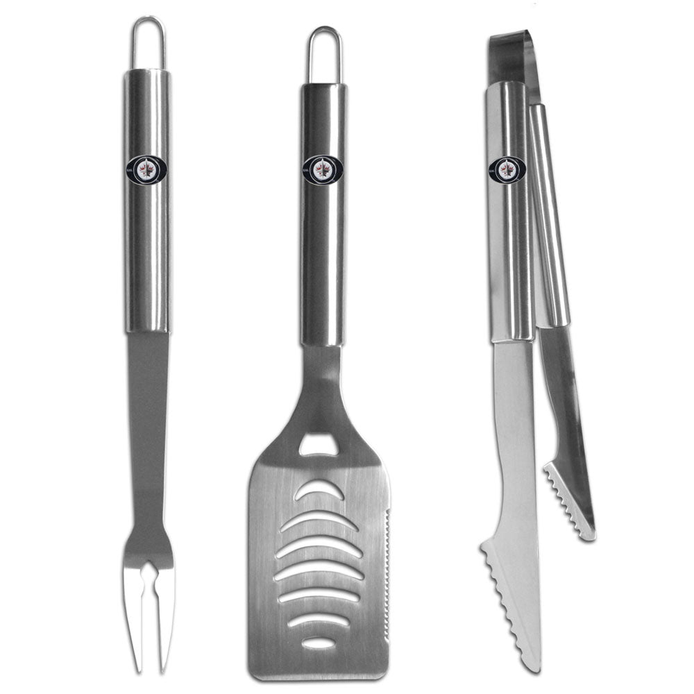 Winnipeg Jets   3 pc Stainless Steel BBQ Set 