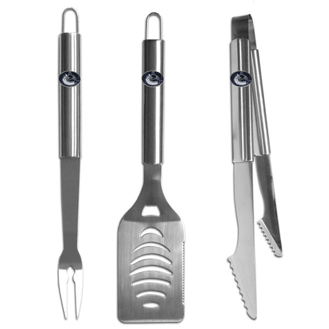 Vancouver Canucks   3 pc Stainless Steel BBQ Set 