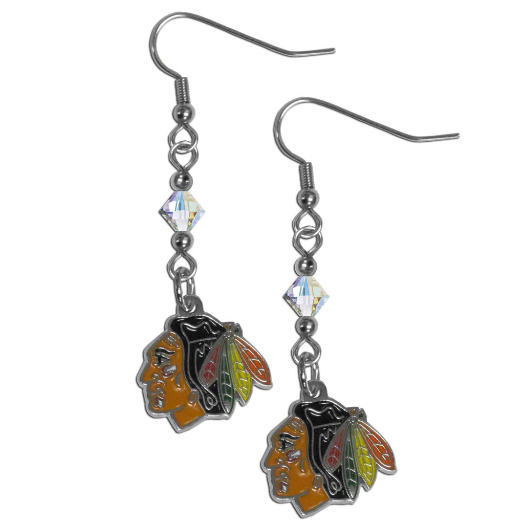 Chicago Blackhawks® Crystal Dangle Earrings