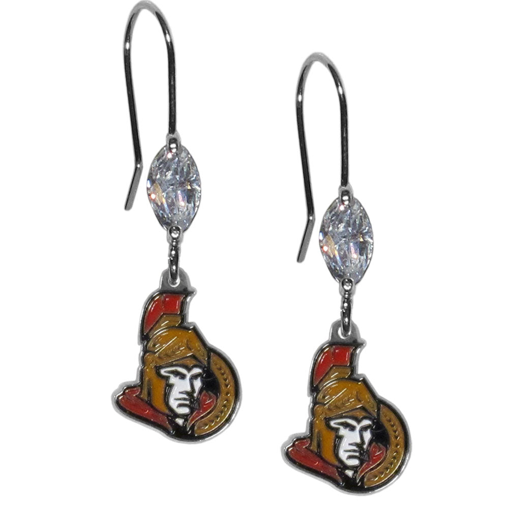Ottawa Senators® Crystal Earrings - Dangle Style