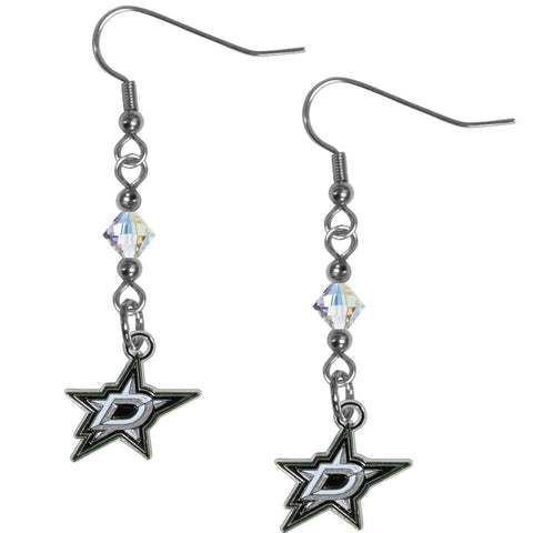 Dallas Stars™ Crystal Dangle Earrings