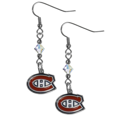 Montreal Canadiens® Crystal Earrings - Dangle Style