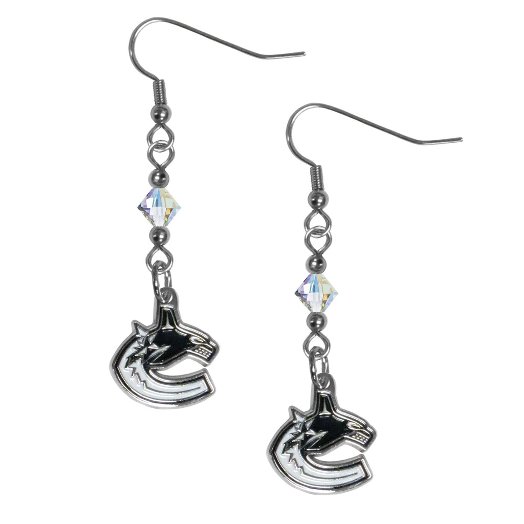 Vancouver Canucks® Crystal Earrings - Dangle Style
