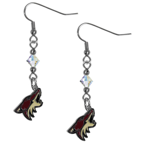 Arizona Coyotes® Crystal Earrings - Dangle Style