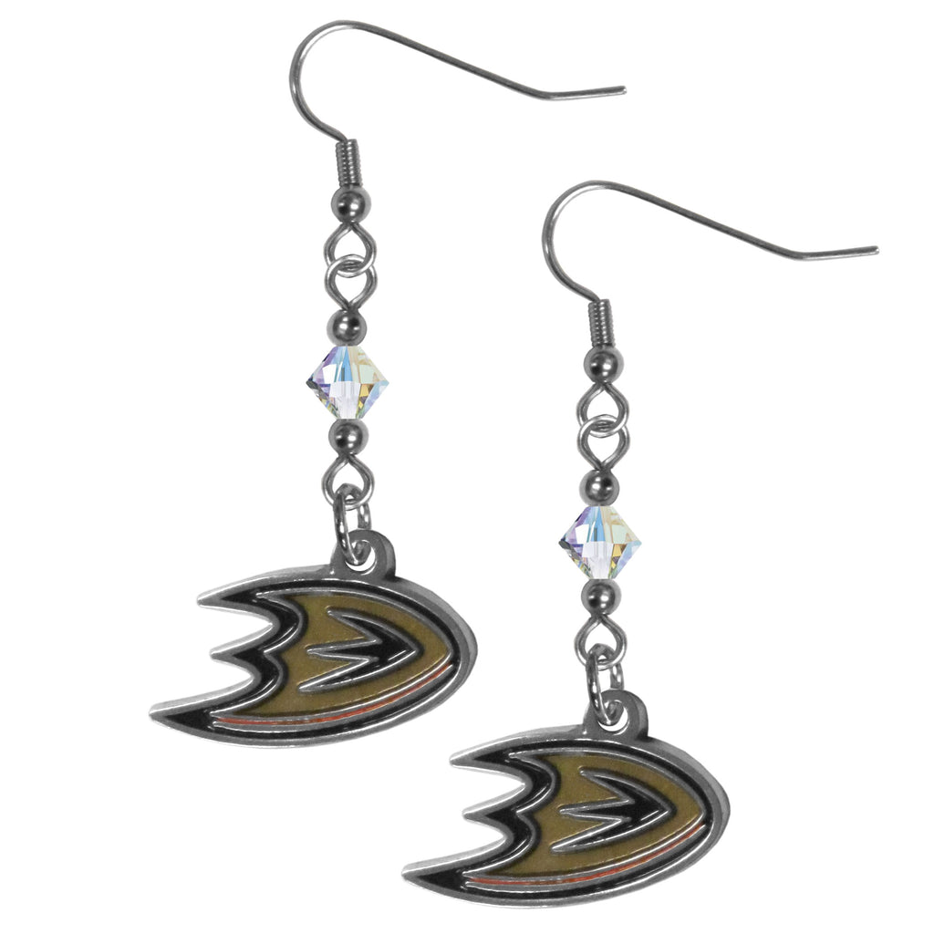 Anaheim Ducks® Crystal Earrings - Dangle Style