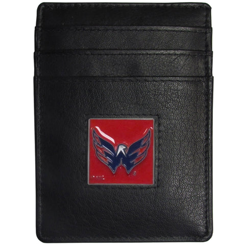 Washington Capitals   Leather Money Clip/Cardholder Packaged in Gift Box 