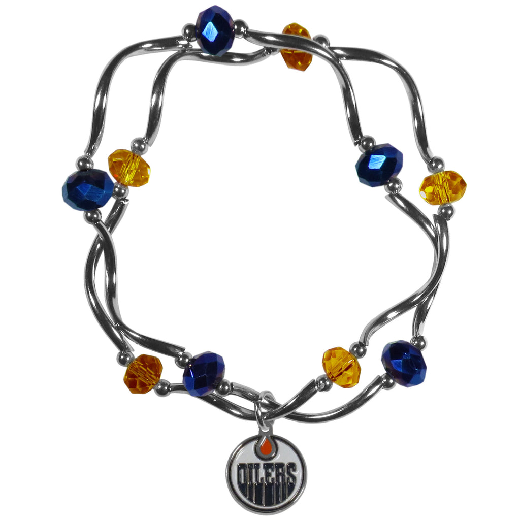 Edmonton Oilers® Crystal Bead Bracelet