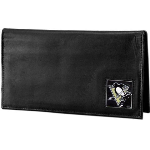 Pittsburgh Penguins® Deluxe Leather Checkbook Cover