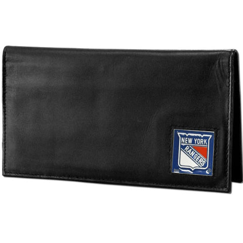New York Rangers® Deluxe Leather Checkbook Cover