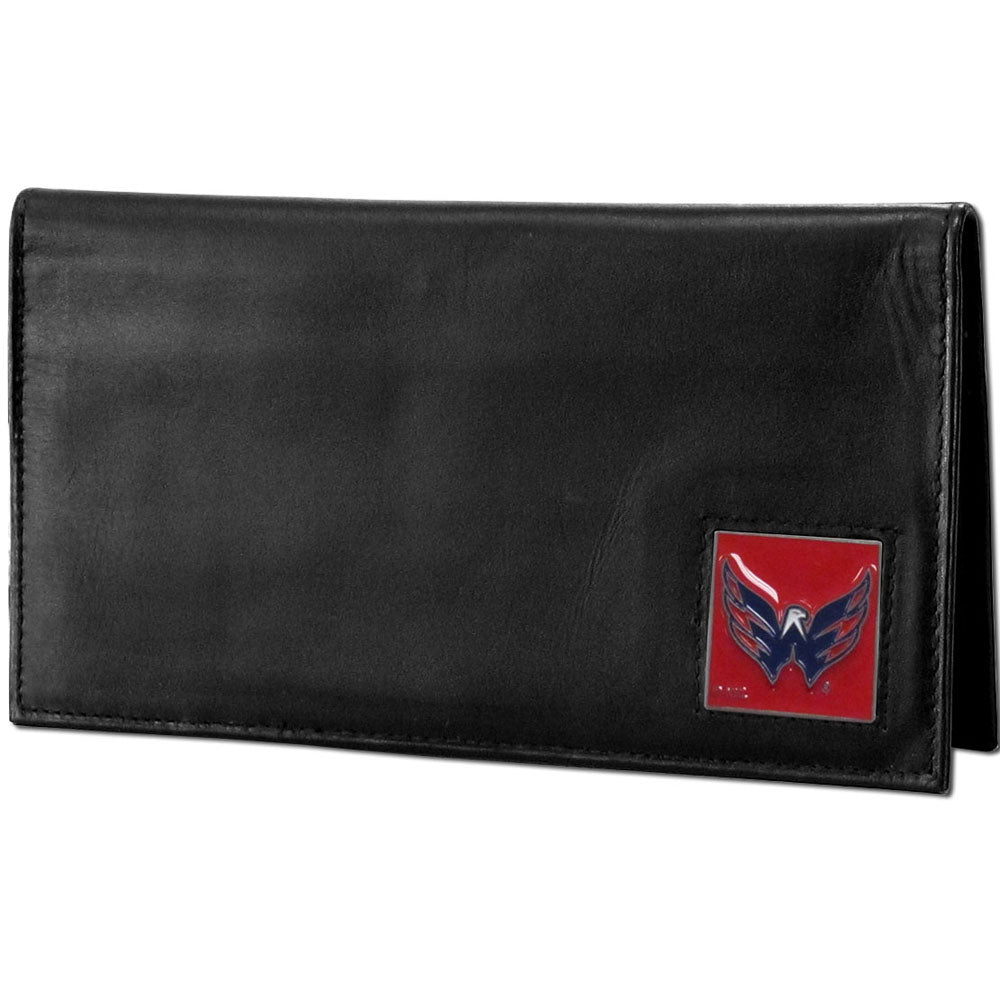 Washington Capitals® Deluxe Leather Checkbook Cover