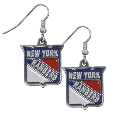 New York Rangers   Chrome Dangle Earrings 