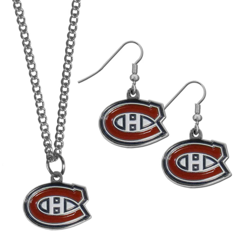 Montreal Canadiens® Dangle Earrings and Chain Necklace Set