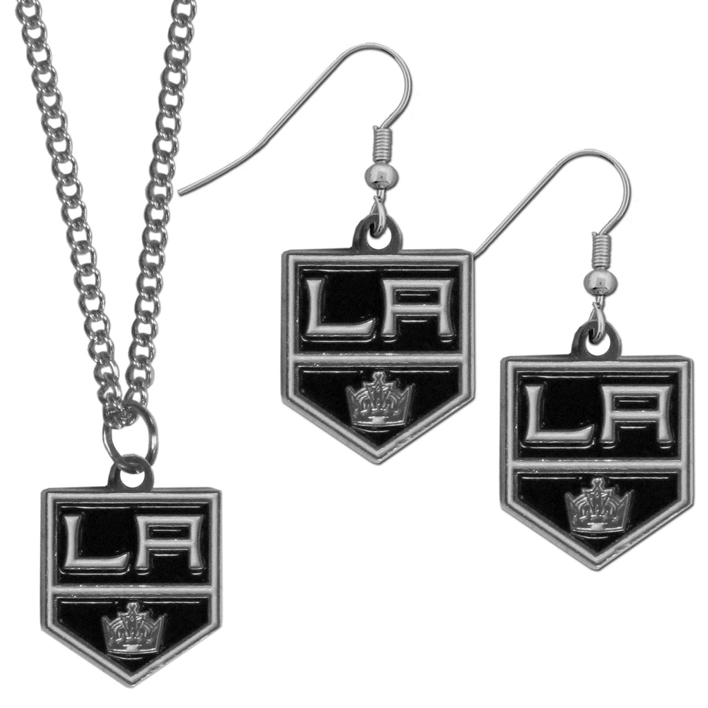 Los Angeles Kings® Earrings - Dangle Style and Chain Necklace Set
