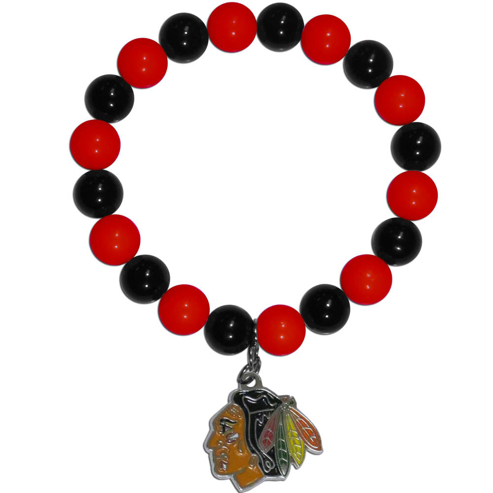 Chicago Blackhawks® Fan Bead Bracelet