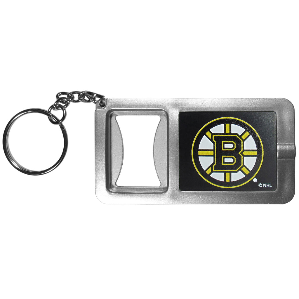 Boston Bruins® Flashlight Key Chain with Bottle Opener