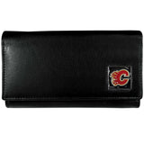 Calgary Flames® Leather Trifold Wallet
