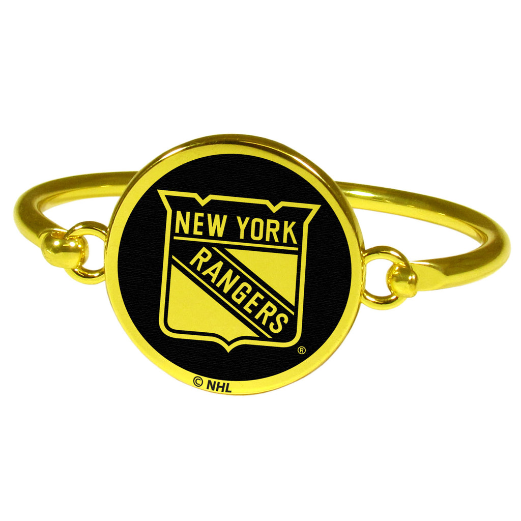 New York Rangers® Gold Tone Bangle Bracelet