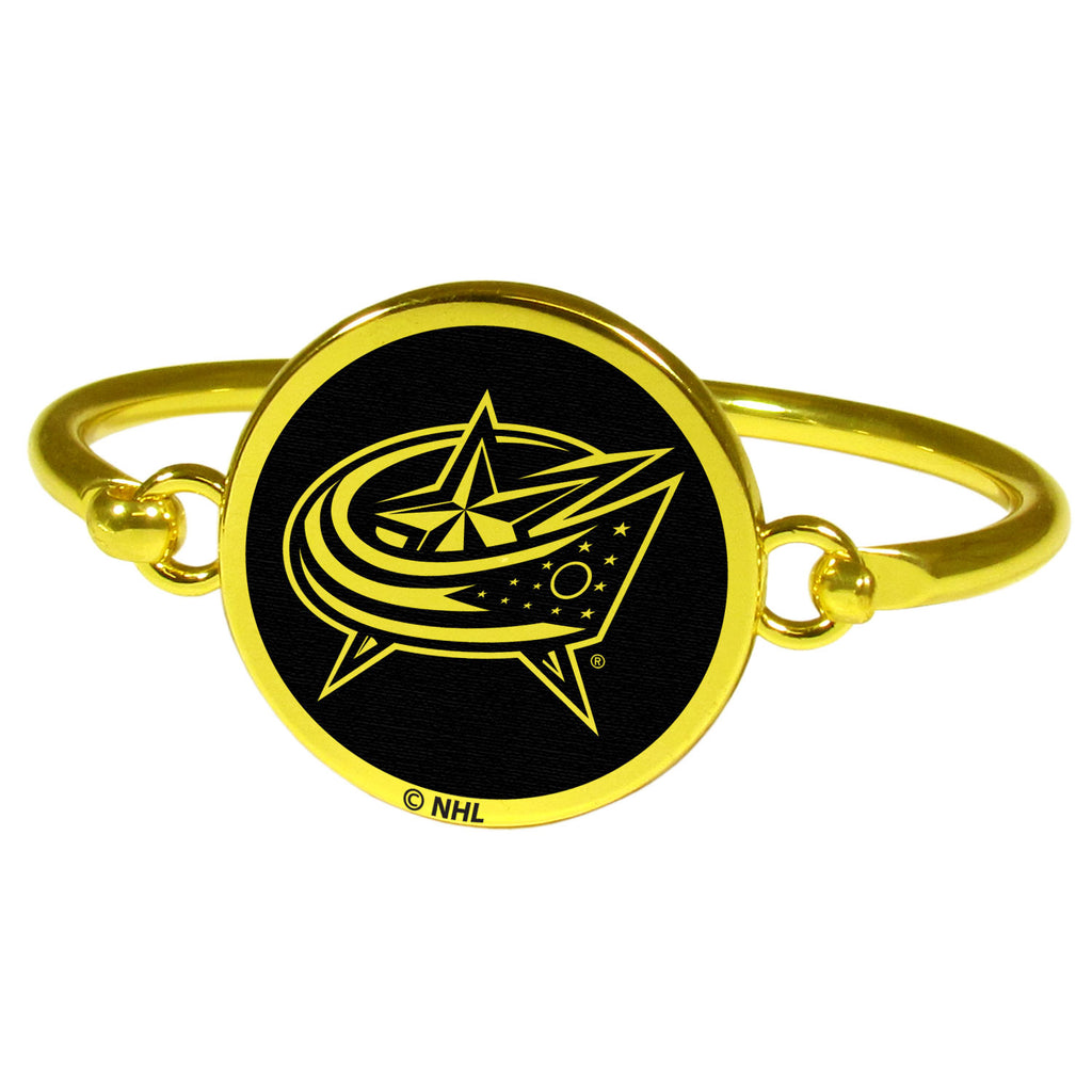 Columbus Blue Jackets® Gold Tone Bangle Bracelet