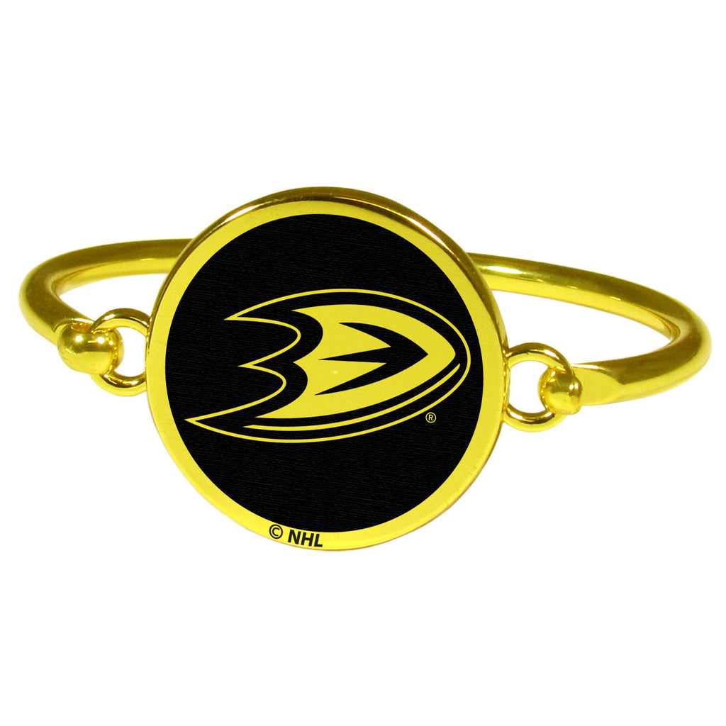 Anaheim Ducks® Gold Tone Bangle Bracelet