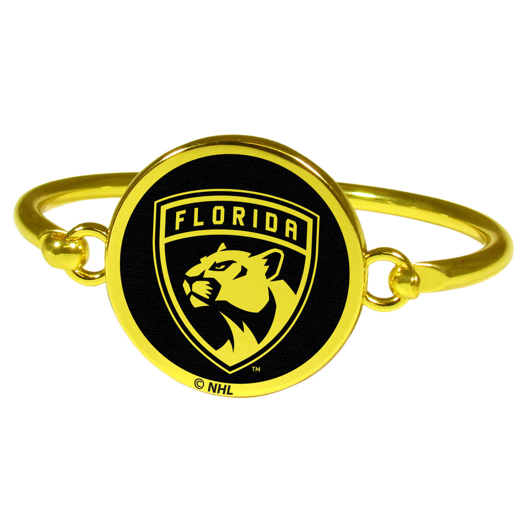Florida Panthers® Gold Tone Bangle Bracelet