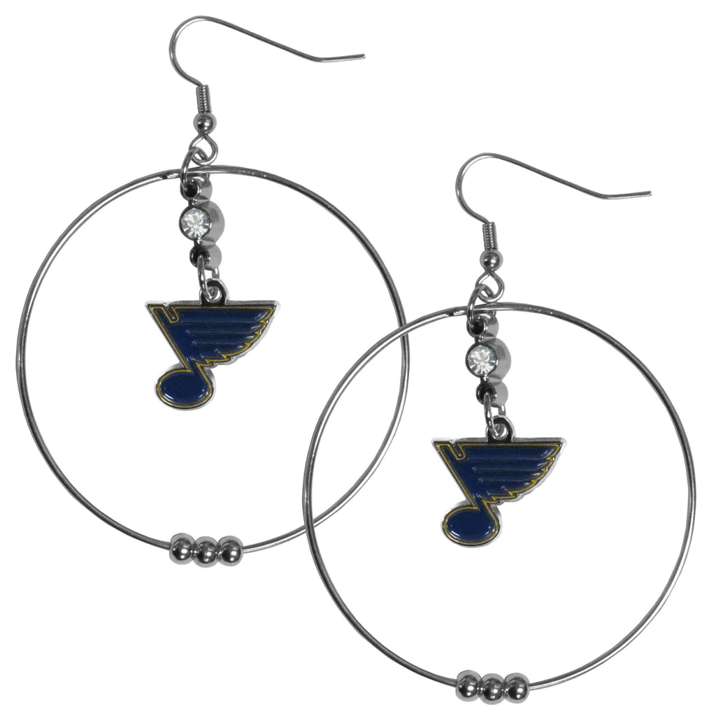 St. Louis Blues® 2 Inch Hoop Earrings