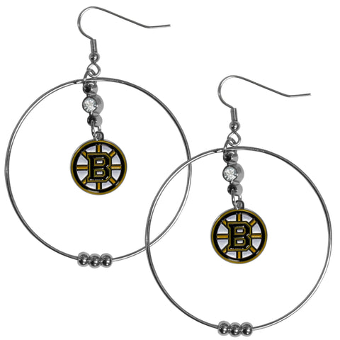 Boston Bruins® 2 Inch Hoop Earrings